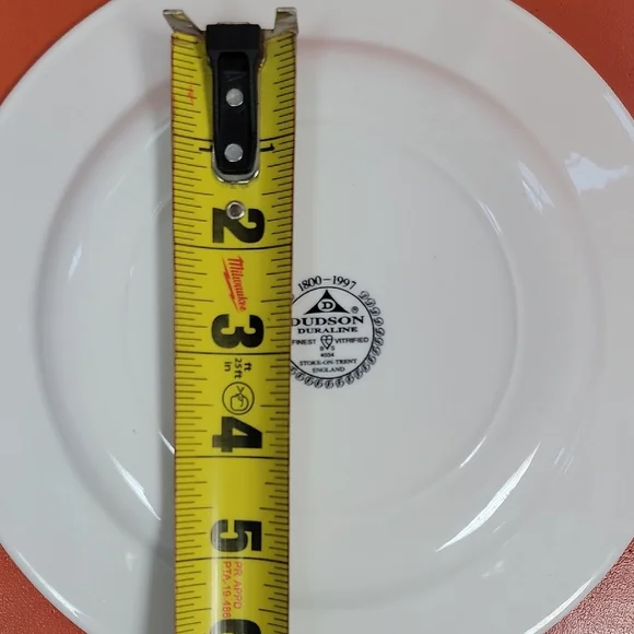 Classic Dudson White Porcelain Dinner Side Plates - Set of 4 - Picture 4 of 11